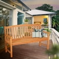 thumbnail image 4 of Teak Wood Acapulco Outdoor Patio & Garden Bench, 5 Foot, 4 of 5