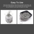 thumbnail image 4 of Stainless Steel Chainmail Scrubber Cast Iron Cleaner for Skillet, Wok, Pan Kitchen Household Chain Scrubber, 4 of 5