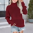 thumbnail image 2 of Mercatoo Teen Girls Fleece Pullover Sweatshirts with Pockets Long Sleeve Plain Crew Neck Jumper Sweater Tops Kids Warm Clothes, 2 of 6