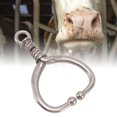 thumbnail image 1 of Bull Nose Ring, Stainless Steel Cow Cattle Bovine Nose Ring Clamp Pliers Ranch Farming Tool for Livestock, 1 of 7