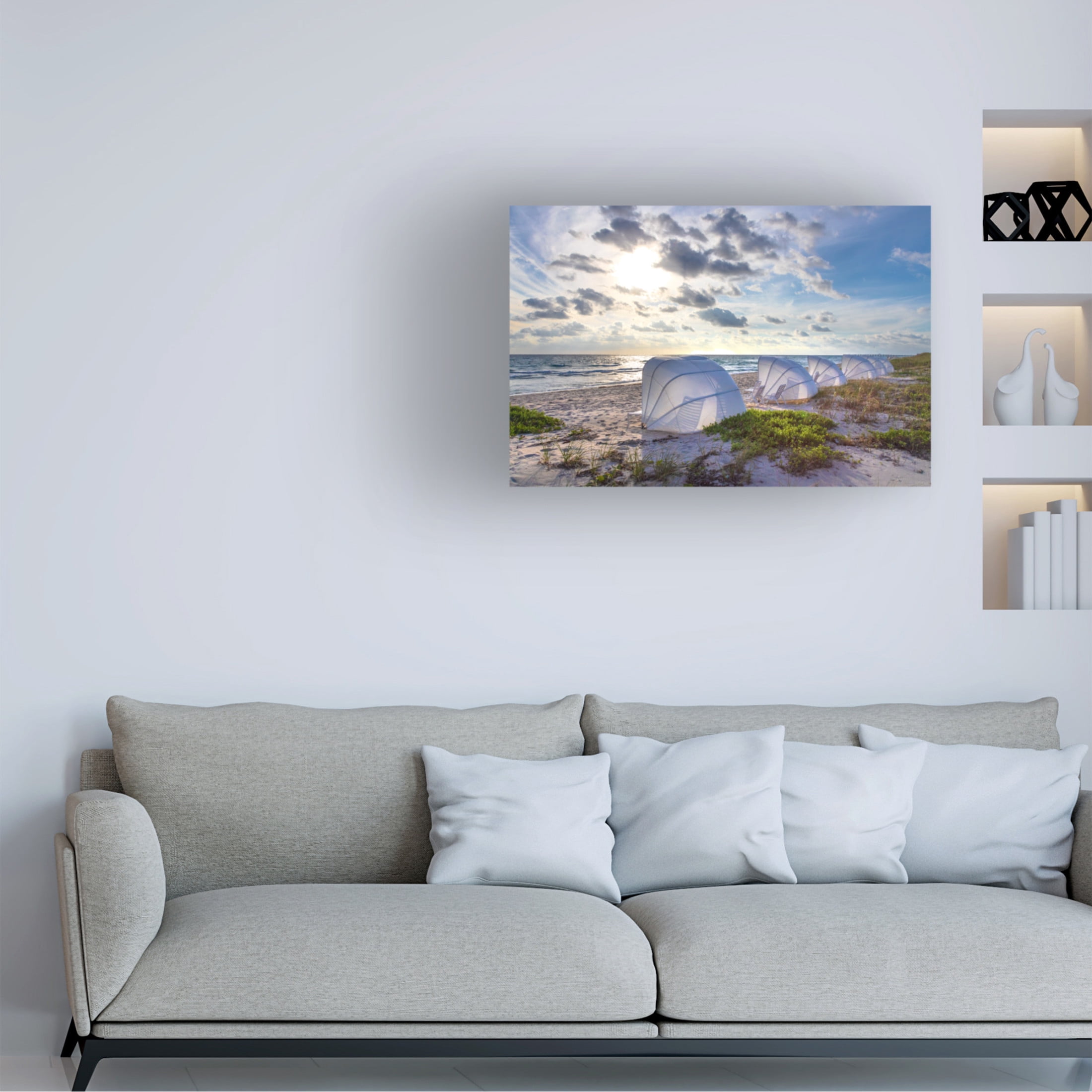 Canvas Wall Art - Celebrate Life Gallery 'Summer Whites' Wall Art for Living Room, Bedroom, or Office Décor by Trademark Fine Art - 32 x 22 Inches