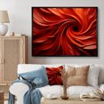 thumbnail image 2 of Designart "Dreamscape Orange and Red Abstract Spiral I" Extra Large Abstract Framed Wall Art - Transitional Orange Abstract Spirals Entryway Framed Wall Art, 2 of 7