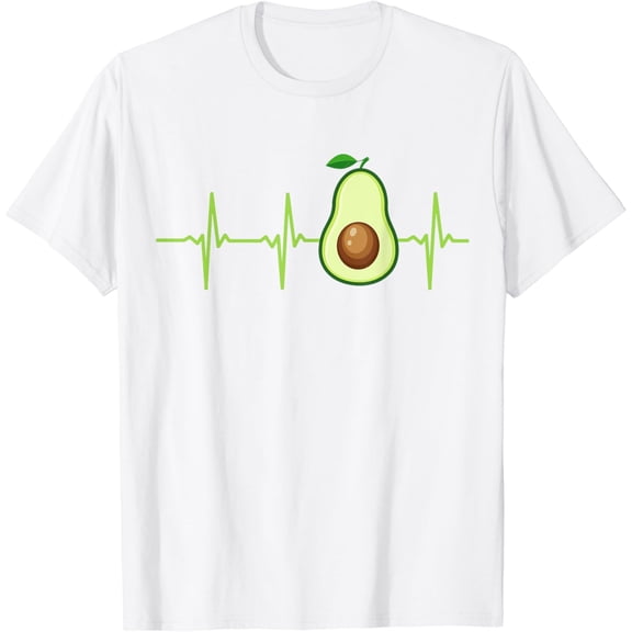 T-SHIRTAvocado Heartbeat T-Shirt Avocado Shirt Gift Vegan Men Women mens t shirt,white,women,funny,misfits,men,journey