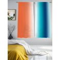 thumbnail image 2 of Orange Blue Ombre Sheer Curtains 72 Inch Length 2 Panels Set, Abstract Modern Art Aesthetics Voile Window Treatment Rod Pocket Curtains Sheers Drapes for Bedroom/Living Room/Kitchen 52"x72"x2, 2 of 7