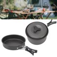 thumbnail image 1 of Pans Camping Cookware Mess Kit Anti Scalding Folding Handle Camping Cooking Pans Set For Travel Outdoor Activities, 1 of 8