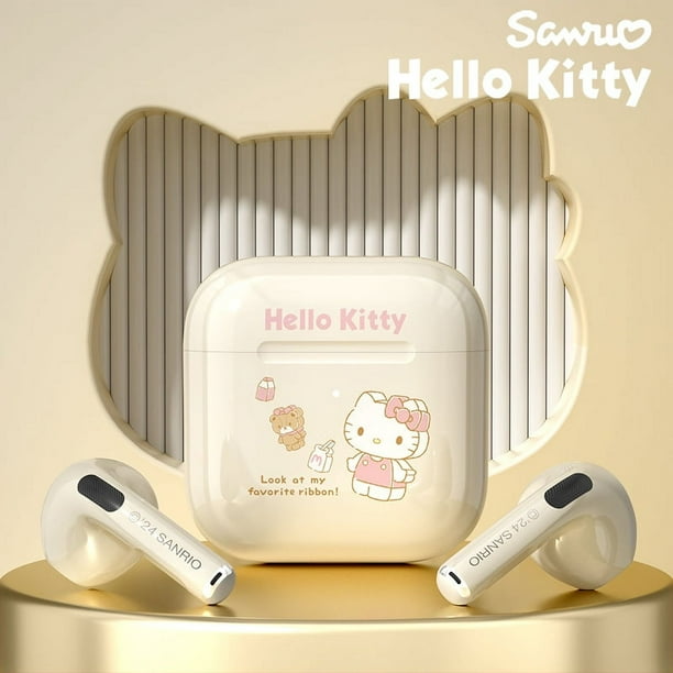 Miniso Sanrio EJ-116 nuevos auriculares inalámbricos Bluetooth auriculares de sonido HIFI táctiles inteligentes My Melody Cinnamoroll Hello Kitty auriculares