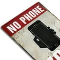 thumbnail image 7 of 1pc 'no phone zone' logo Iron wall art, waterproof and weatherproof decoration, perfect for universities, bathrooms, caves, bars, cafes, garages, farmhouses, man holes - black vintage poster gift, 7 of 7