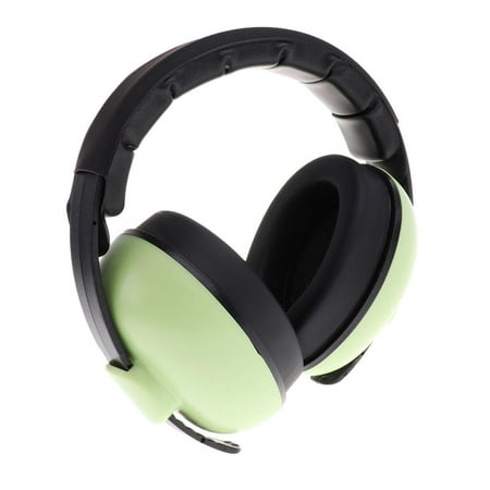 

Kids Earmuffs Hearing Ear Defenders for Baby Infants And Special Needs Children - Adjustable Noise Green