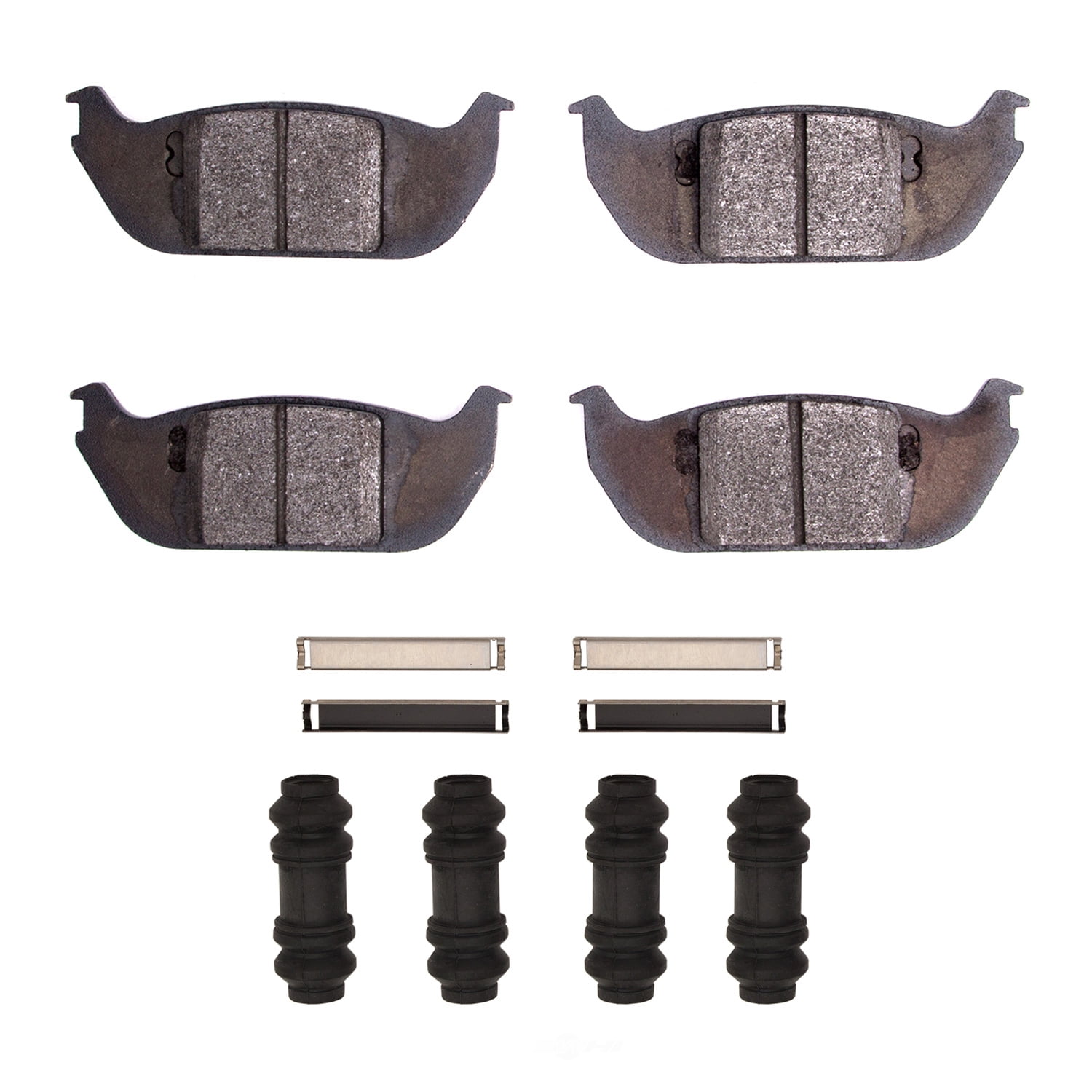 Dynamic Friction Company 1551-0952-01 DFC 5000 Advanced Brake Pads - Semi Metallic and Hardware Kit