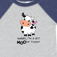 thumbnail image 4 of Inktastic Sorry, I'm a Bit Moody Today Cute Cow Pun Boys or Girls Baby Bodysuit, 4 of 5