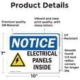 thumbnail image 2 of (2 Pack) Electrical Panels Inside Sign, 2 of 7