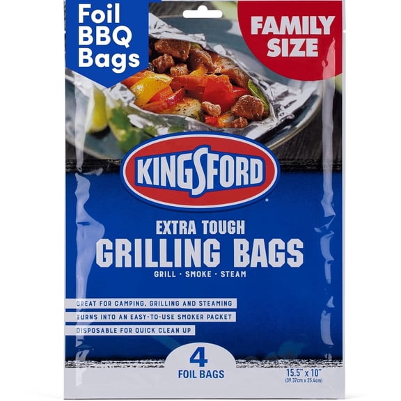 Kingsford Extra Tough Heavy Duty Aluminum Grill Bags 4 Count