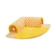 thumbnail image 5 of Cama túnel para gatos, patio de juegos portátil y transpirable con caseta de juego con pelota colgante Amarillo, 5 of 9