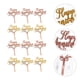 thumbnail image 4 of 12 unids Acrílico Tapas Toppers Pastel Decorativo Inserciones Fiesta de boda Decoración de pasteles, 4 of 6