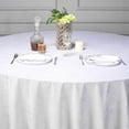 thumbnail image 2 of Efavormart 120" Wholesale Round Tablecloth White Premium Velvet Round Tablecloth For Wedding Party Events, 2 of 5
