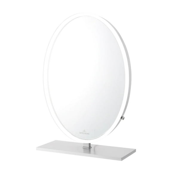 Impressions Vanity Heiress Pro Lighted Vanity Mirror, Makeup Mirror for Glam Room (White)