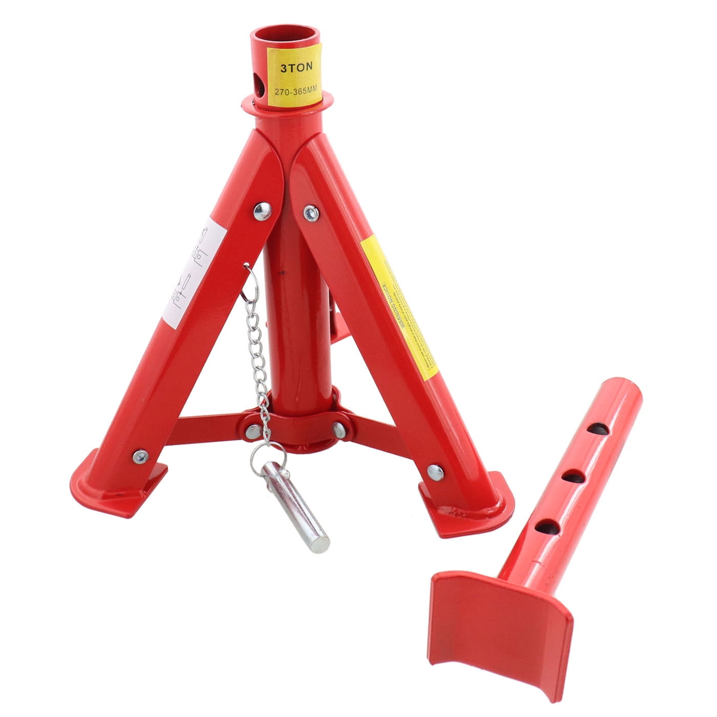 Dragway Tools 6 Ton Adjustable Jack Stand Set of 4 with Quick Fold Legs
