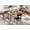 2 PU Brown + 2 PU Black, variant on IdealHouse 5-Piece Dining Table Set, Brown Wood Kitchen Table with 4 PU Upholstered Chairs, Space-Saving Metal Frame Dinette, for Dining Room, 4 PU Brown Chair