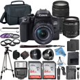thumbnail image 1 of Canon EOS 850D / Rebel T8i DSLR Camera with 18-55mm + 75-300mm Lens + 2 Pcs SanDisk 64GB Memory + Tripod + Case + ZeeTech Kit, 1 of 9