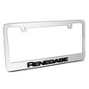 Jeep Renegade in 3D American-Made Mirror Chrome Metal License Plate Frame