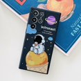 thumbnail image 4 of Compatible with Samsung Galaxy S23 Ultra Astronaut Case Women Girls Cute Candy Case Camera Lens Full Protection Soft Silicone Protective Case for Samsung Galaxy S23 Ultra 6.8 inch (Black), 4 of 12