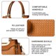 thumbnail image 3 of Adecuado para trabajo y viajes. Bolso de hombro de PU portátil de moda, bolso de mensajero, bolso suave simple, 3 of 5