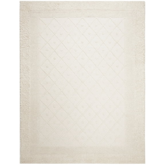 SAFAVIEH Kenya Ulysses Solid Area Rug, Ivory, 11' x 15'