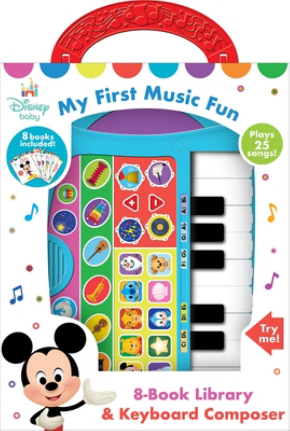 PHOENIX INTL: Disney Baby: My First Music Fun 8-Book Library and Keyboard Composer Sound Book Set (Hardcover)
