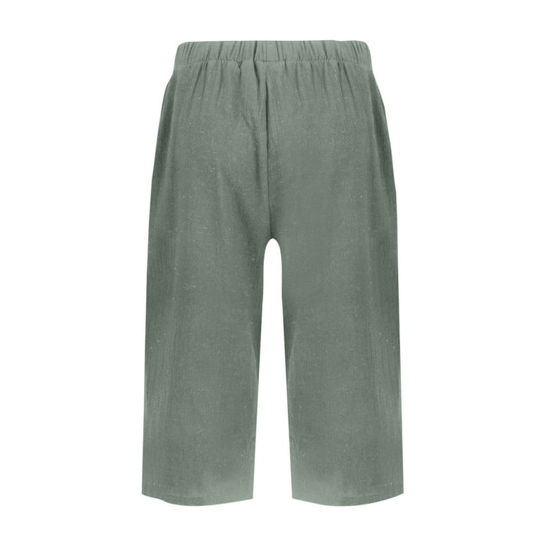 ZKCCNUK Bermuda Shorts for Women Summer and Solid Color Loose