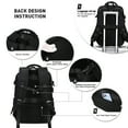 thumbnail image 4 of Amalodie Bag 2-Piece Travel Backpack Set with Carry-on Laptop Backpack and Overnight Bag, Black, 4 of 9