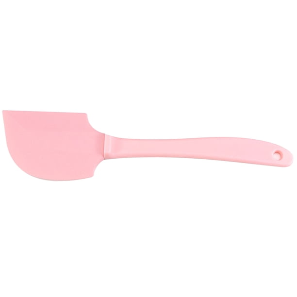 Espátula mezcladora de silicona rosa resistente a altas temperaturas, suave, con soporte desmontable, para mezclar crema, mantequilla y pasteles, para comedor.