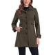 thumbnail image 1 of Abrigo largo de invierno de una sola botonadura para mujer INSPIRE CHIC con bolsillos L Café, 1 of 6