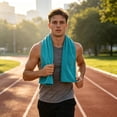 thumbnail image 6 of HOZVOMI Portable Sweat-Absorbent Fitness Towel with Irregular Texture Lightweight Microfiber Design Perfect for Gym Yoga Running Outdoor Sports, 6 of 6