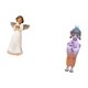 thumbnail image 5 of Figura de geisha querubín de resina, estatua decorativa de interior, escultura con paloma, muñeca de kimono japonés para sala de estar, dormitorio, re, 5 of 8