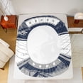 thumbnail image 5 of jejeloiu Football Game Twin Sheet Sets,Deepblue White Gray Bedding For Teens 3 Pieces, 5 of 7