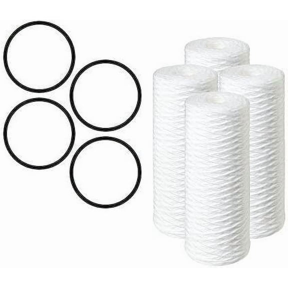 CFS COMPLETE FILTRATION SERVICES EST.2006 Compatible Replacement for Pelican Water PC40 10 in. Standard 5 Micron Sediment Replacement Filter (4-Pack) by CFS