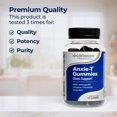 thumbnail image 5 of Anxie-T - Stress Relief Gummy - Vitamin Supplement for Mood & Mental Focus Support - Feel Calm and Relaxed - Rapidly Eases Tension - Ashwagandha, GABA & L-Theanine - 90 Gummies, 5 of 6