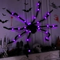 thumbnail image 5 of Large Spider Decorations with Purple LEDs Halloween Decorations, Scary Halloween Props Red Light in the Eyes, Haunted House Decor, Battery-Powered, Classic Spooky Style Perfect for Room Decor, 5 of 8