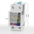 thumbnail image 4 of 3X ATORCH GR2PWS Medidor de Electricidad Tuya WiFi Rail Medidor de Energía AC50-320V Monitor de Pantalla Digital Amperímetro de Curva de Voltaje, 4 of 5