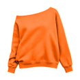 thumbnail image 2 of BOOMNY Child Girls Sweatshirts Oversized One Shoulder Sweatshirt for Kids Fashion Fall Winter Pullover Tops, 2 of 5