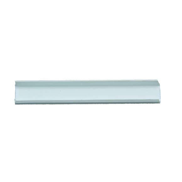 AP Trim Molding Insert 011-357 Used For Doors/Trim Molding And Windows; 9/16 Inch Width x 8 Foot Length; Rigid Vinyl; Polar White; Elixir Style Screw Cover; Single