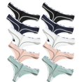 thumbnail image 1 of TrowBridge-Conjunto de Bragas para mujer, tangas sexys, lencería a rayas con letras, ropa interior suave y acogedora, ropa interior deportiva, 10 unidades, 1 of 4