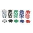 thumbnail image 2 of Fichas de póquer a rayas de 100 piezas, ficha de juego de de suministro de Zulema Fichas de póker del casino, 2 of 7