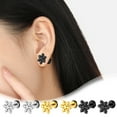 thumbnail image 7 of Winter Snowflake Christmas Earrings Stud for Women's, Titanium Screw Back Stud Earrings Jewellery Gifts, Hypoallergenic Surgical Stainless Steel 20G Helix Piercing Post for Sensitive Ears, 7 of 7