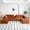 Orange, variant on Vanress 125 Inch Oversized Modern Cloud Couch, Modular Sectional Sofa Couch for Living Room, U Shape Couches with 2 Ottomans, USB Ports and Cup Holders, Corduroy Boneless Sofas, Orange