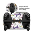 thumbnail image 4 of Lsque Colorful Poodle Dog Printed Luggage Cover, Travel Luggage Protector,Scratch and Dirt Resistant, Fits 18-32 Inch Luggage - Small, 4 of 9