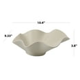 thumbnail image 5 of Home Decor Collection Sterling & Noble Home Ruffle Shaped Off-White Ceramic Indoor Tabletop Decorative Bowl, 5 of 15