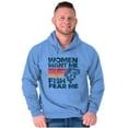 thumbnail image 5 of Women Want Me Fish Fear Me Joke Hoodie Hooded Sweatshirt Men Brisco Brands L, 5 of 6