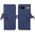 thumbnail image 3 of Tarise for Google Pixel 7 Case 6.3 inch, Genuine Leather Card Holder RFID Blocking Shockproof Magnetic Kickstand Luxury Business Case Cover Compatible with Google Pixel 7 2022 for Men Women, Darkblue, 3 of 8