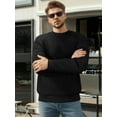 thumbnail image 4 of OALUXE Sweatshirts for Men Geometric Texture Pullover Long Sleeve Shirts Crewneck Casual Tops, 4 of 7